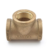 Matco-Norca 1" FPT Brass Tee, Lead-Free - Image 2