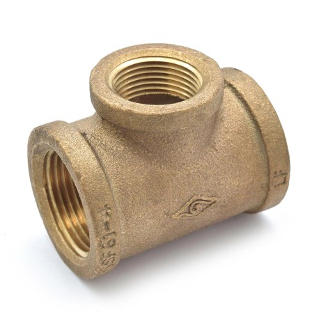 Matco-Norca 1" x 1" x 3/4" FPT Brass Tee, Lead-Free