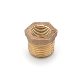 Matco-Norca 1/2" MPT x 3/8" FPT Brass Bushing, Lead-Free - Image 1