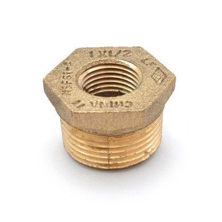 Matco-Norca 1" MPT x 1/2" FPT Brass Bushing, Lead-Free