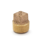 Matco-Norca 3/8" MPT Square-Head Brass Plug, Lead-Free - Image 1
