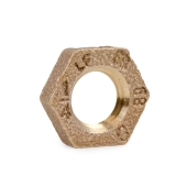 Matco-Norca 1/4" FPT Brass Locknut, Lead-Free - Image 1