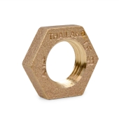 Matco-Norca 1/2" FPT Brass Locknut, Lead-Free - Image 1