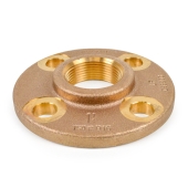 Matco-Norca 1-1/4" FPT Brass Floor Flange, Lead-Free - Image 1