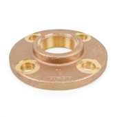 Matco-Norca 1-1/2" FPT Brass Floor Flange, Lead-Free - Image 1