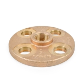 1/2" FPT Brass Floor Flange, Lead-Free Matco-Norca