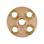 1/2" FPT Brass Floor Flange, Lead-Free Matco-Norca