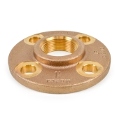 1-1/4" FPT Brass Floor Flange, Lead-Free Matco-Norca