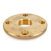 1-1/4" FPT Brass Floor Flange, Lead-Free Matco-Norca