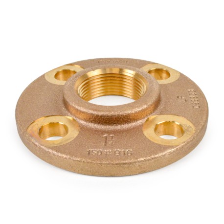 1-1/4" FPT Brass Floor Flange, Lead-Free Matco-Norca