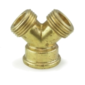 BrassCraft 3/4" Garden Hose Brass Wye "Y" - Image 2