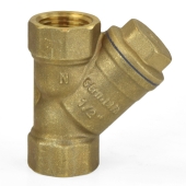 Wright Valves 1/2" Threaded Y-Strainer, Lead-Free Brass - Image 1